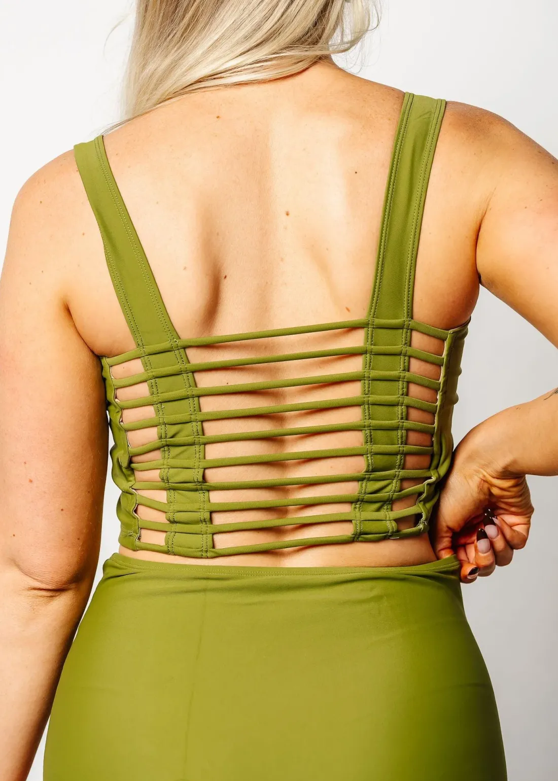 Kortni Jeane Olive Green | Original Latter-Back Top Olive_Green Best