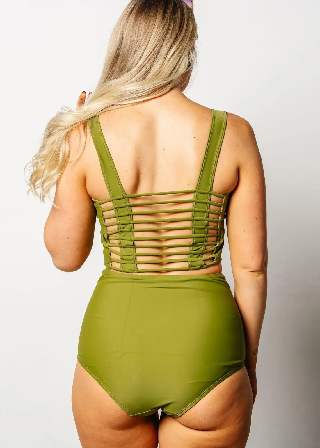 Kortni Jeane Olive Green | Original Latter-Back Top Olive_Green Best