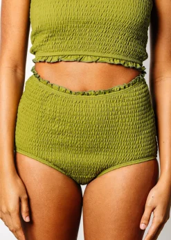 Kortni Jeane Olive Green | Smocked Bottoms Olive_Green Outlet