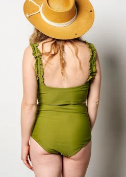 Kortni Jeane Olive Green | Tie-Up-Front Bottoms Olive_Green Sale