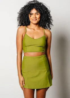 Kortni Jeane Olive Green | VD Crop Top Olive_Green New