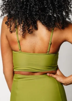 Kortni Jeane Olive Green | VD Crop Top Olive_Green New