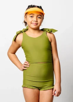 Kortni Jeane Olive Green | Youth All Ruffled Up Bottoms Olive_Green Clearance