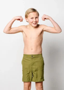 Kortni Jeane Olive Green | Youth Boardies Olive_Green Fashion