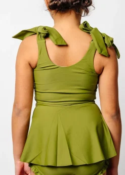 Kortni Jeane Olive Green | Youth Knot Top Olive_Green Fashion