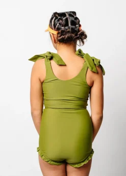 Kortni Jeane Olive Green | Youth Knot Top Olive_Green Fashion