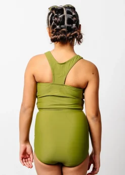 Kortni Jeane Olive Green | Youth Racer Back Top Olive_Green Outlet