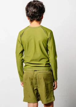 Kortni Jeane Olive Green | Youth Rashguard Top (Unisex) Olive_Green Clearance