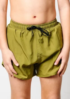 Kortni Jeane Olive Green | Youth Retro Shorties Olive_Green Sale