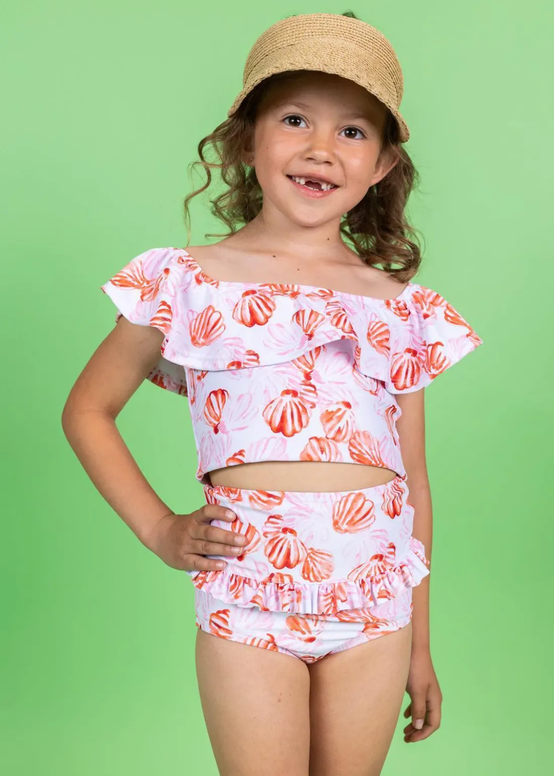 Kortni Jeane Painted Clams | Mini Mid-Ruffle Bottoms PaintedClams Discount