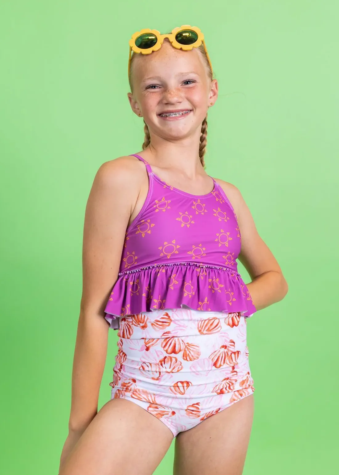 Kortni Jeane Painted Clams | Youth High-Waisted Bottoms PaintedClams Discount
