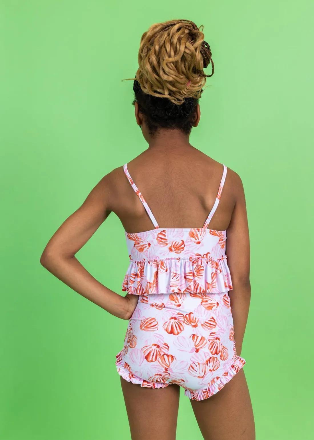 Kortni Jeane Painted Clams | Youth Peplum Top PaintedClams Clearance
