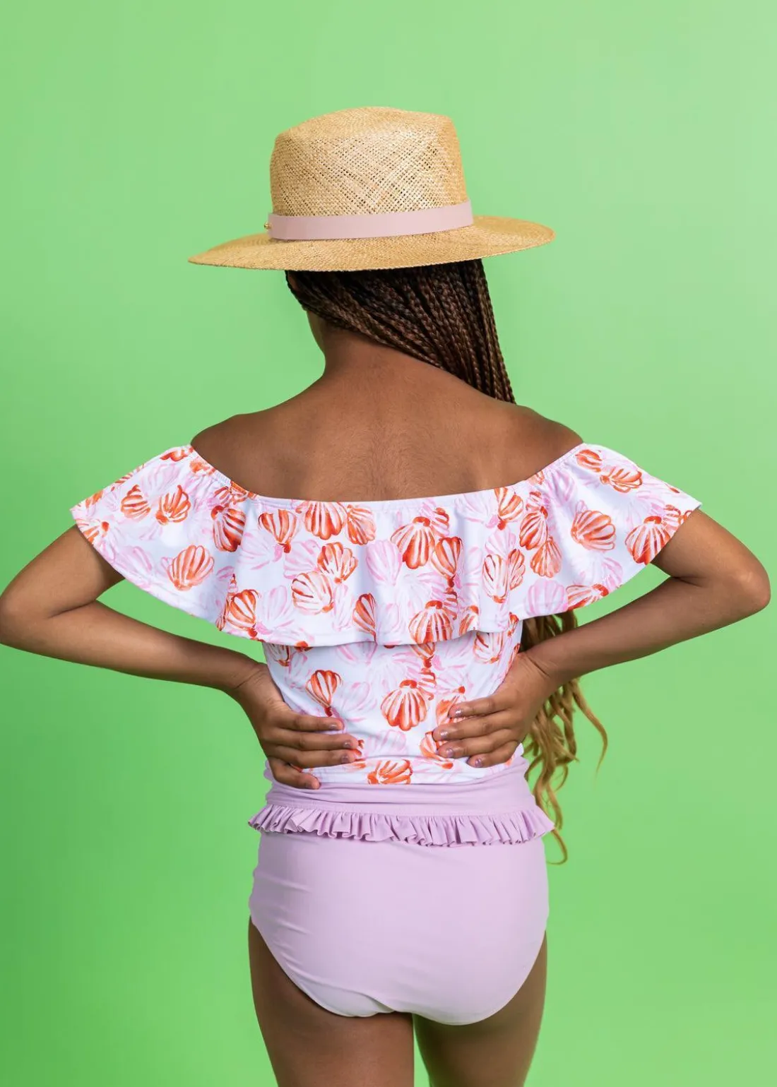Kortni Jeane Painted Clams | Youth Ruffled Around Top PaintedClams Best