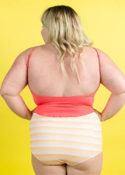 Kortni Jeane Peachy Stripe | High-Waisted Bottoms PeachyStripe Fashion