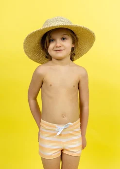 Kortni Jeane Peachy Stripe | Mini Euro Shorts PeachyStripe Discount