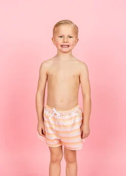 Kortni Jeane Peachy Stripe | Mini Retro Shorties PeachyStripe Sale