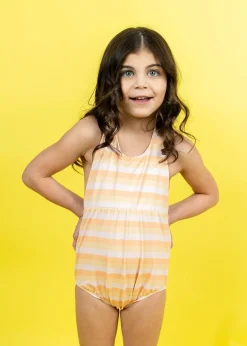 Kortni Jeane Peachy Stripe | Mini Romper One-Piece PeachyStripe Online