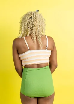 Kortni Jeane Peachy Stripe | Oversized Ruffle Top PeachyStripe Discount