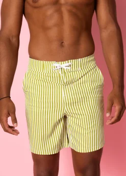 Kortni Jeane Pear Stripes | Mens Swim Trunks PearStripes Best