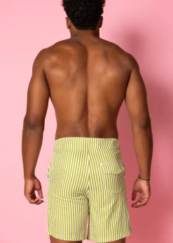 Kortni Jeane Pear Stripes | Mens Swim Trunks PearStripes Best