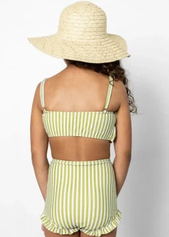 Kortni Jeane Pear Stripes | Mini All Ruffled Up Bottoms PearStripes Clearance