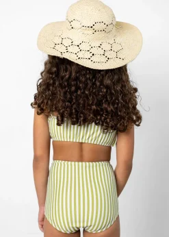 Kortni Jeane Pear Stripes | Mini High-Waisted Bottoms PearStripes Clearance