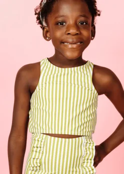 Kortni Jeane Pear Stripes | Mini Racer Back Top PearStripes Hot