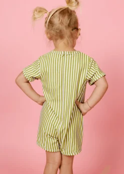 Kortni Jeane Pear Stripes | Mini Shorties Rashguard (Unisex) PearStripes Hot