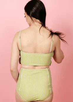 Kortni Jeane Pear Stripes | Oversized Ruffle Top PearStripes Fashion