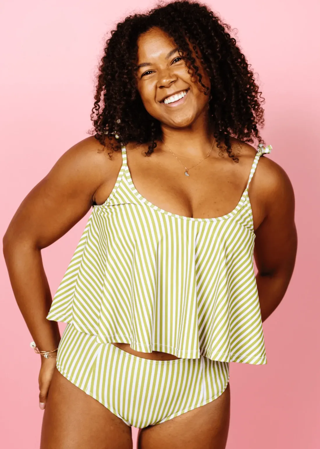 Kortni Jeane Pear Stripes | Swing Top PearStripes Hot