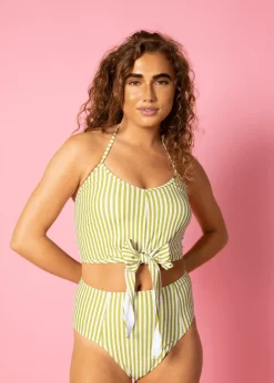 Kortni Jeane Pear Stripes | Tied-Up Top PearStripes Sale