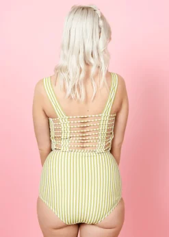 Kortni Jeane Pear Stripes | Tie-Up-Front Bottoms PearStripes Discount