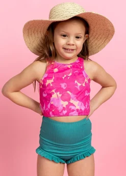Kortni Jeane Pink Blooms | Mini Racer Back Top PinkBlooms Clearance