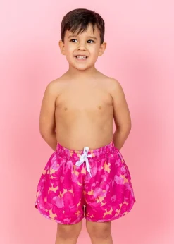 Kortni Jeane Pink Blooms | Mini Retro Shorties PinkBlooms Sale