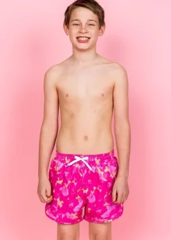 Kortni Jeane Pink Blooms | Youth Retro Shorties PinkBlooms New