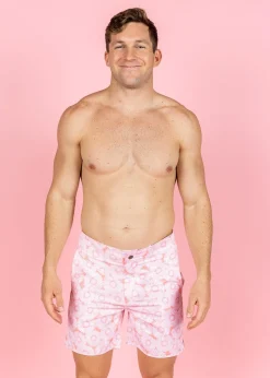 Kortni Jeane Pink Daisies | Mens Boardies PinkDaisies Clearance