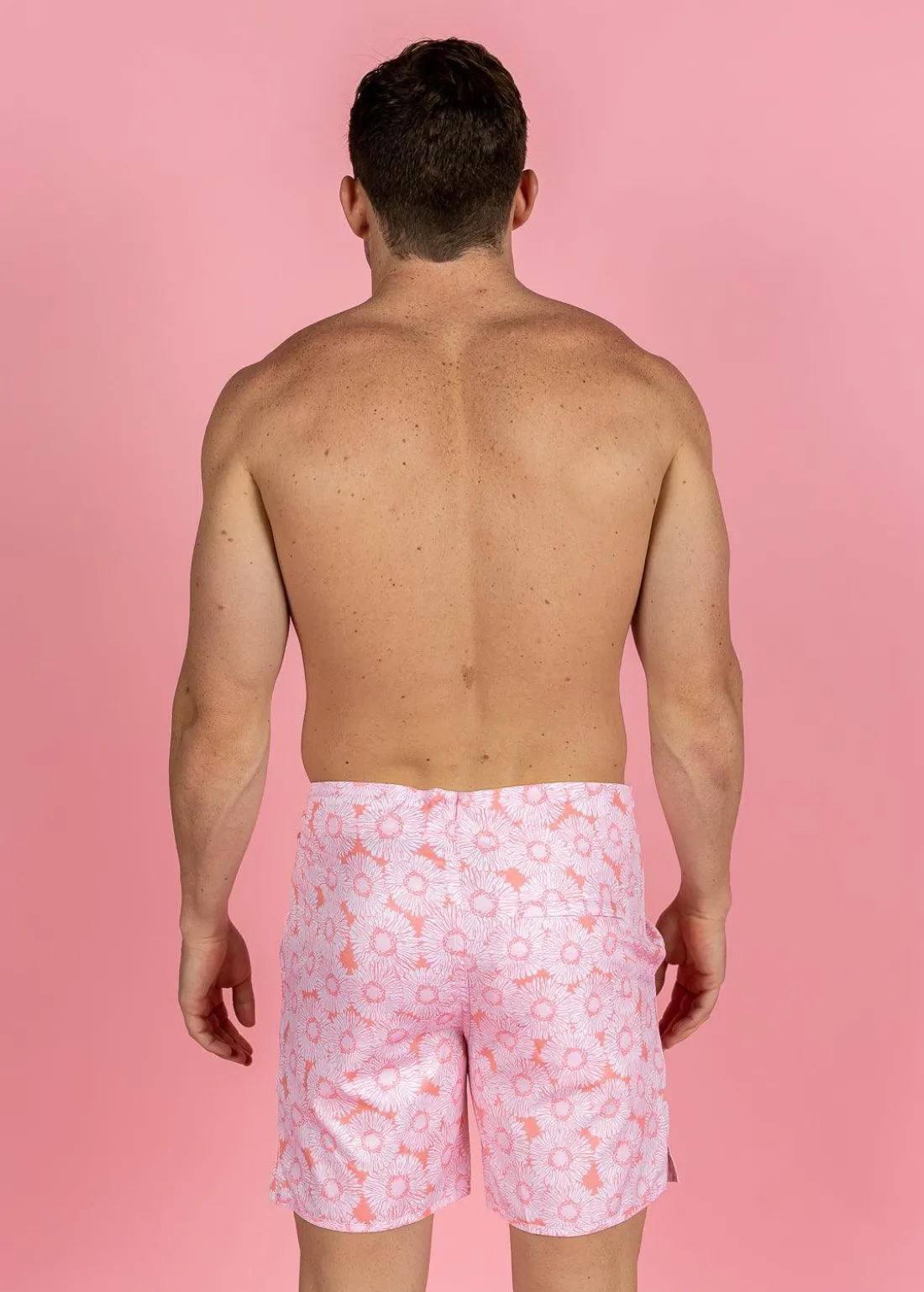 Kortni Jeane Pink Daisies | Mens Boardies PinkDaisies Clearance