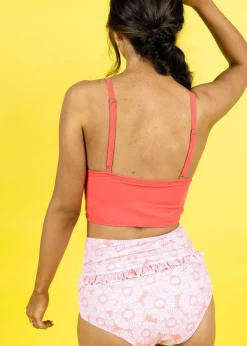Kortni Jeane Pink Daisies | Mid-Ruffle Bottoms PinkDaisies Outlet