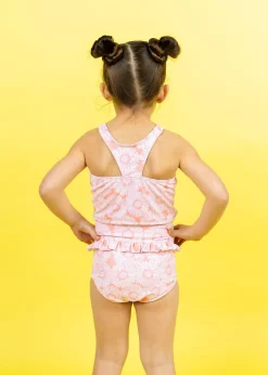 Kortni Jeane Pink Daisies | Mini Mid-Ruffle Bottoms PinkDaisies Sale