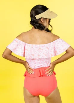Kortni Jeane Pink Daisies | Ruffled Around Top PinkDaisies Sale
