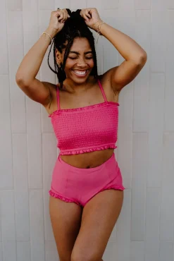 Kortni Jeane Pink Raspberry | All Ruffled Up Bottoms PinkRaspberry Outlet