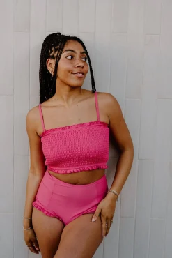 Kortni Jeane Pink Raspberry | Bandeau Top PinkRaspberry Discount