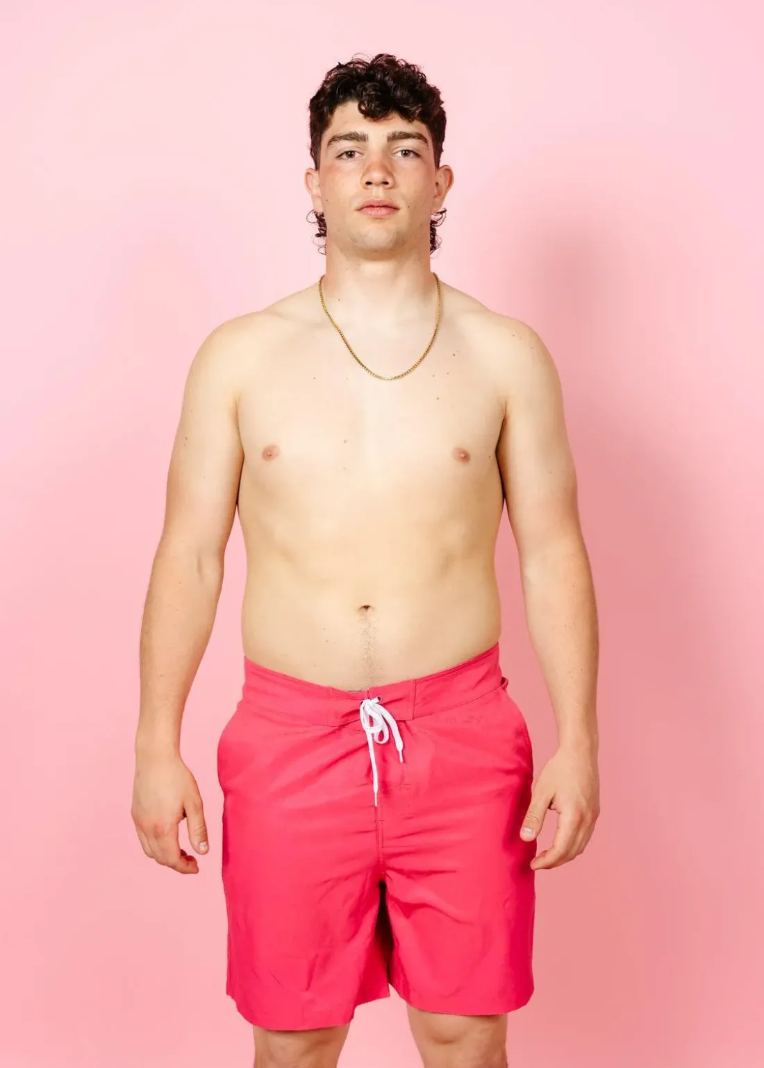 Kortni Jeane Pink Raspberry | Mens Swim Trunks PinkRaspberry Clearance