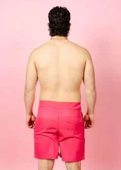 Kortni Jeane Pink Raspberry | Mens Swim Trunks PinkRaspberry Clearance