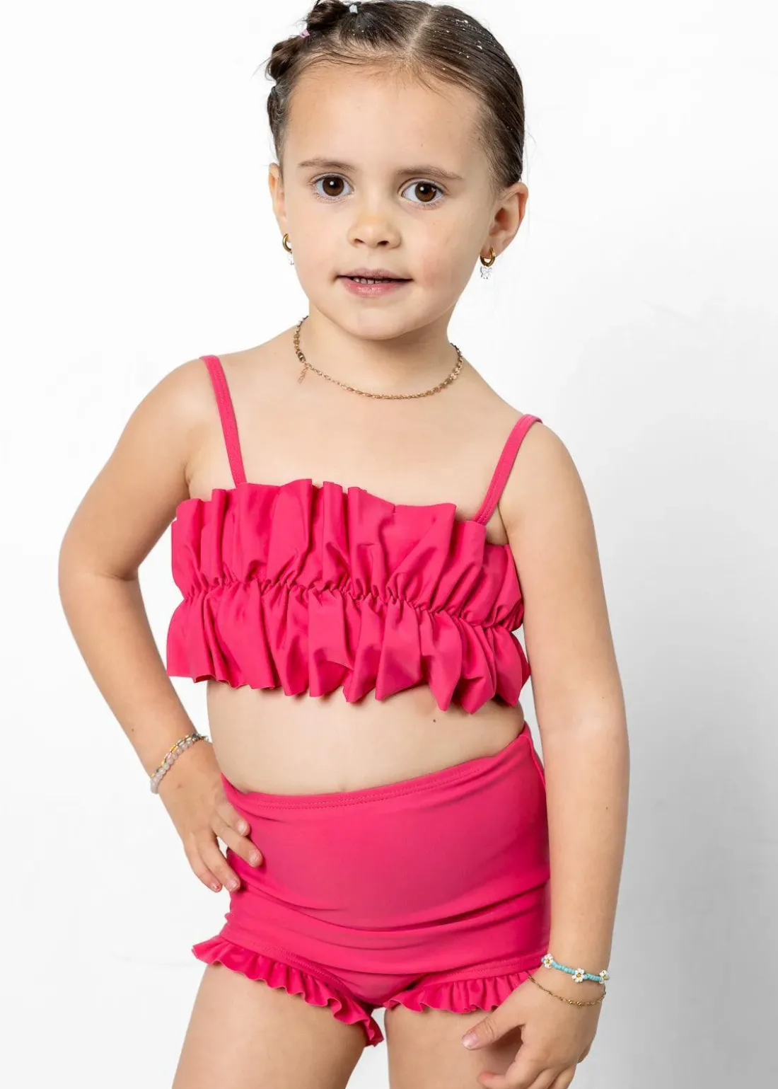 Kortni Jeane Pink Raspberry | Mini All Ruffled Up Bottoms PinkRaspberry Online