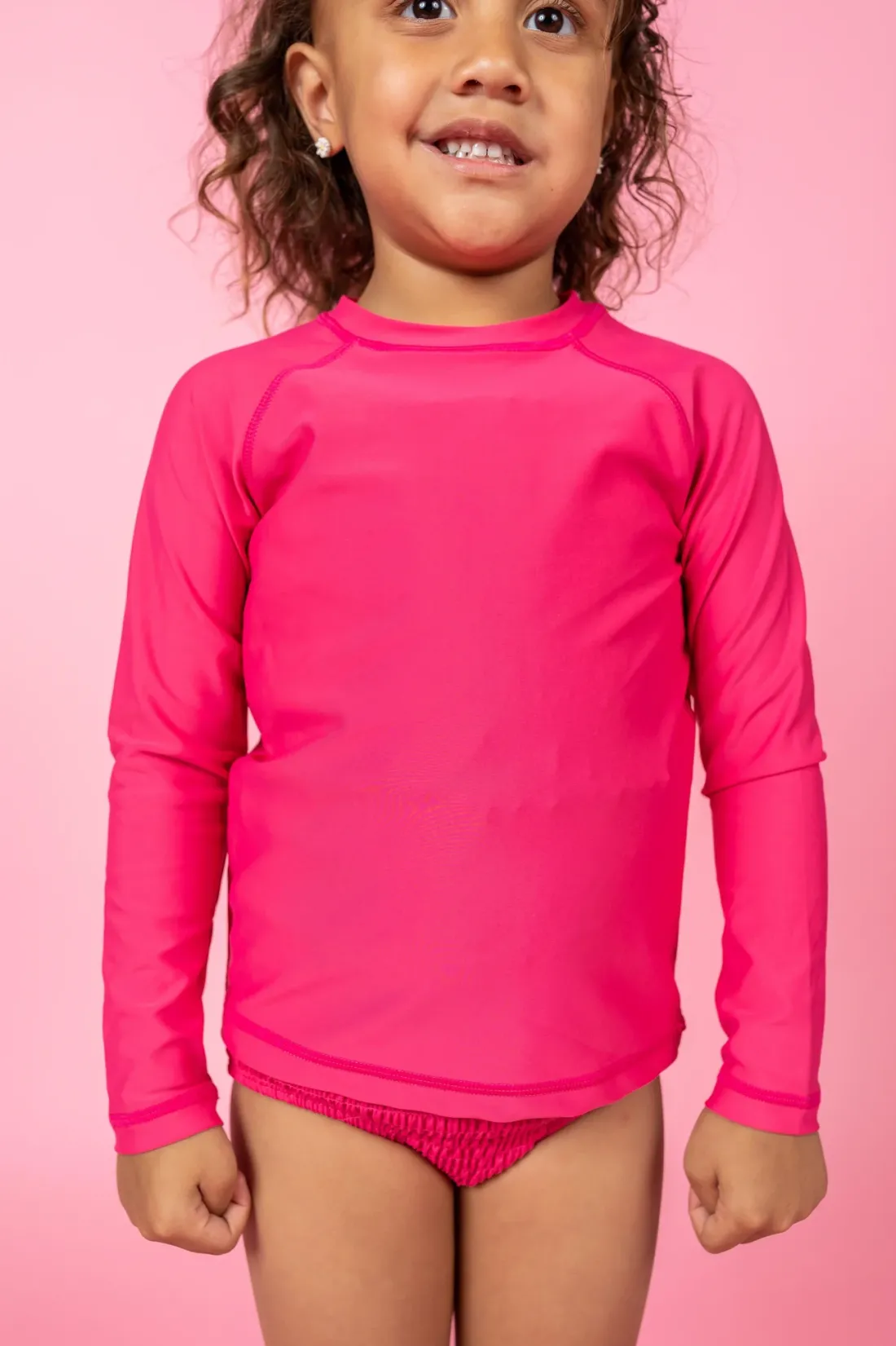 Kortni Jeane Pink Raspberry | Mini Rashguard Top (Unisex) PinkRaspberry Fashion