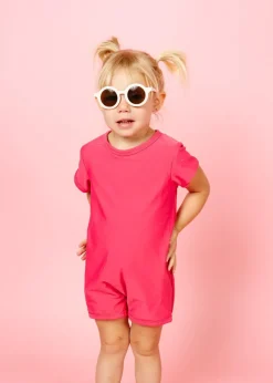 Kortni Jeane Pink Raspberry | Mini Shorties Rashguard (Unisex) PinkRaspberry Clearance