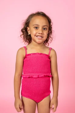 Kortni Jeane Pink Raspberry | Mini Smocked Bottoms PinkRaspberry Discount