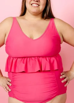 Kortni Jeane Pink Raspberry | Ruched Bottoms 2.0 PinkRaspberry Clearance