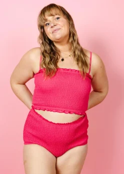 Kortni Jeane Pink Raspberry | Smocked Bottoms PinkRaspberry New